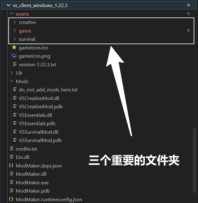 安装文件夹参考